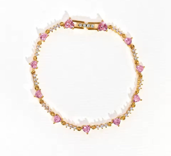 Heart on Ice Bracelet