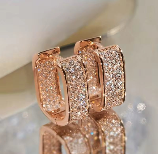 Mini Squared Hoop Earrings