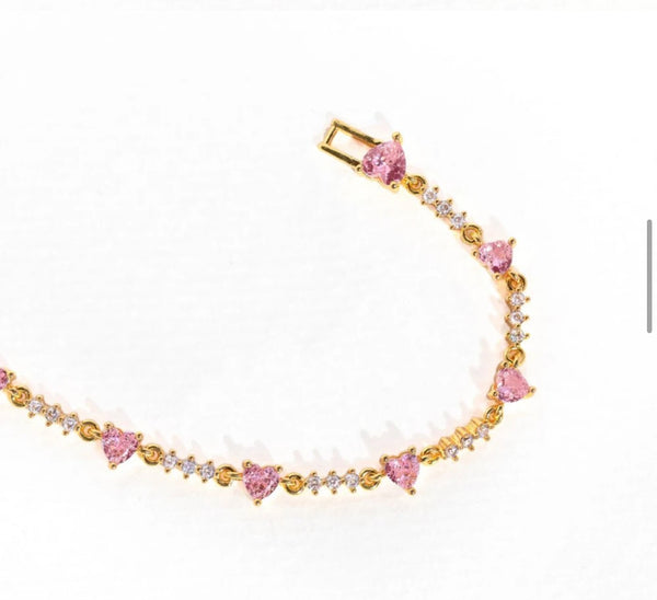 Heart on Ice Bracelet