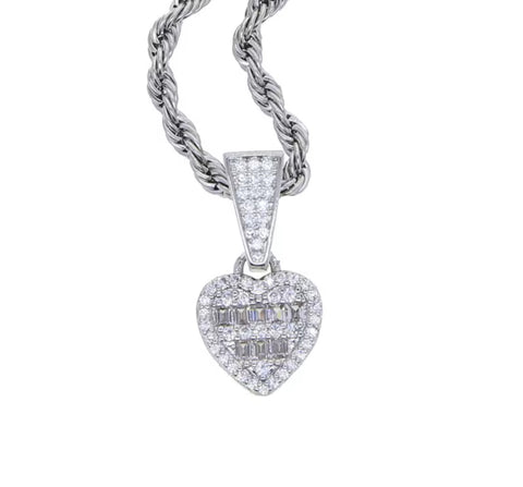 Heart on Ice Necklace