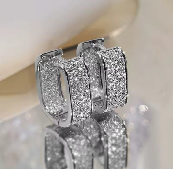 Mini Squared Hoop Earrings