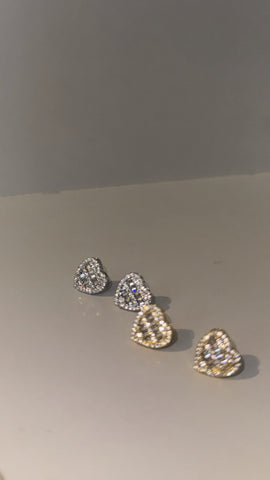 Heart on Ice Earring