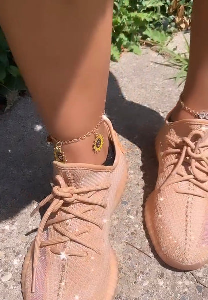 Sunflower anklet