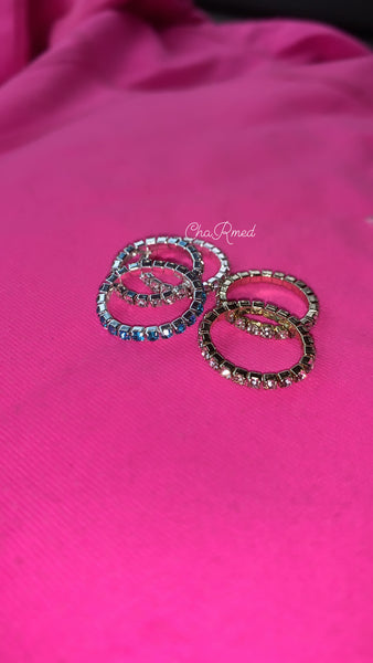 Rhinestone Toe Rings