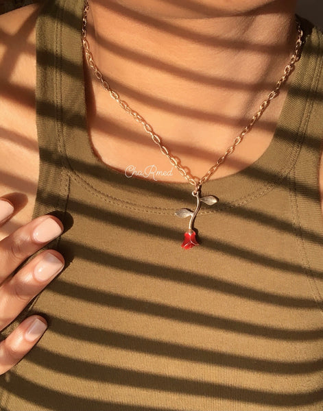 Red Rose Necklace