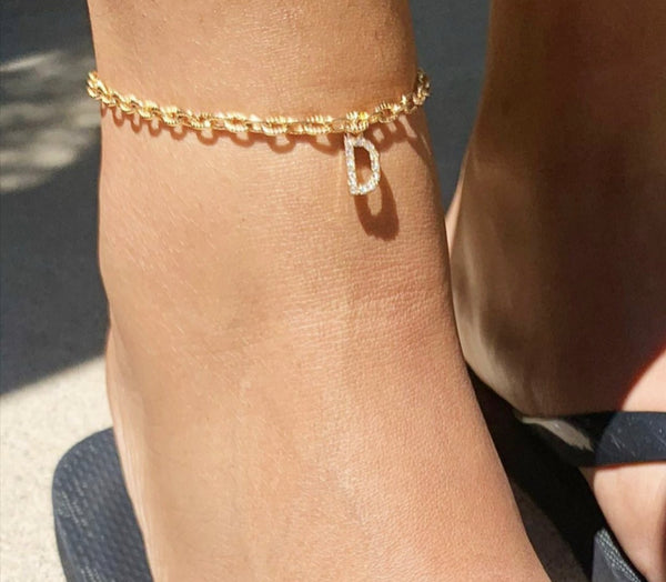 Mini Initial Anklet